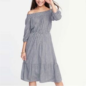 Old Navy Blue and White Gingham Dress!
